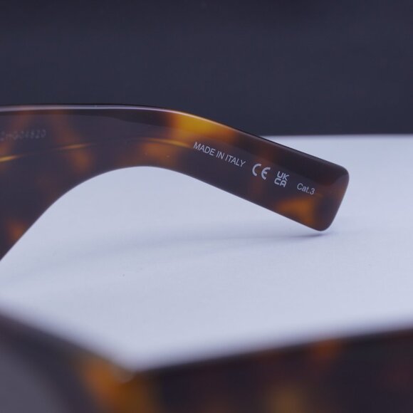 Saint Laurent SL654 003 Square Sunglasses - Havana\Black - Picture 10 of 11